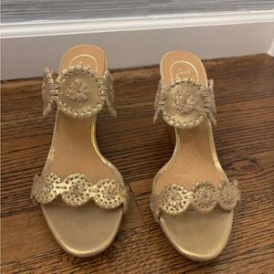 Jack Rogers Metallic Gold Sandals
